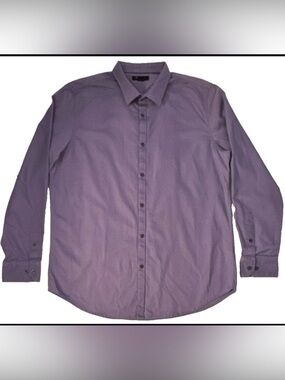 Structure Men's Long-Sleeve Button-Down Shirt in Lavender